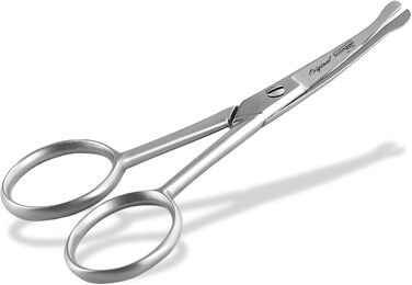 Ножиці для стрижки собак Solingen, ножиці для стрижки лап з мікрозубом, Made in Germany, ножиці з вигнутим лезом для догляду за шерстю собак, котів та інших домашніх тварин (10,5 см)