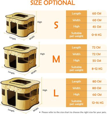 Транспортувальна переноска для собак та котів ASOPETS – розкладний вольєр з боковою кишенею (зелений, жовтий)