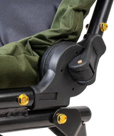 Крісло розкладне CampFeuer Angelstuhl для кемпінгу, риболовлі та відпочинку на природі (темно-зелений/чорний)