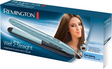 Випрямляч для волосся Remington Wet2Straight S7300: для мокрого та сухого використання, LCD-дисплей, 230°C