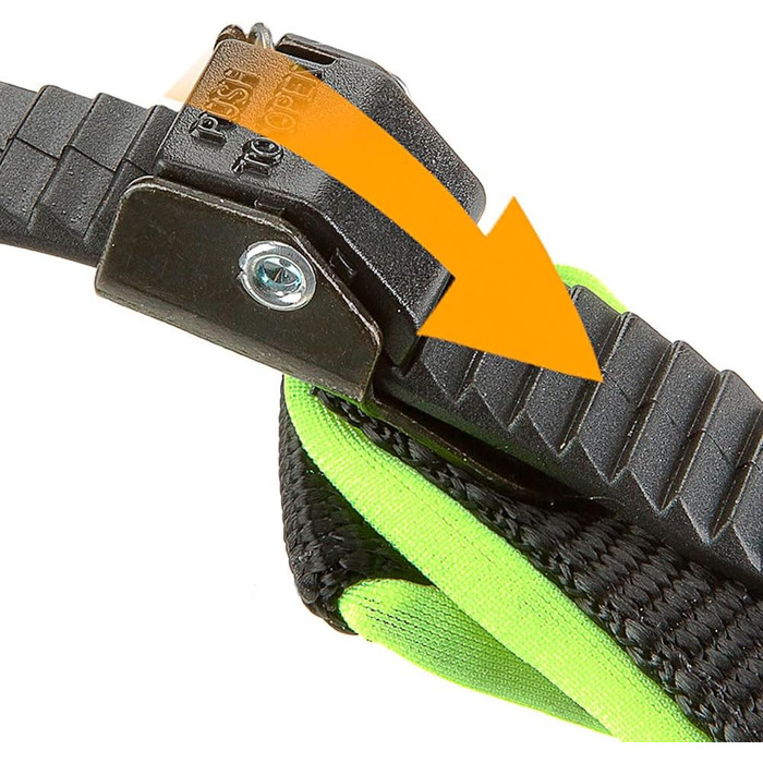 Шлейка для собак Ferplast Agila Fluo 3, неонове зелений, розмір 3 (37-57 см), м'яка підкладка, регулювання шнурком