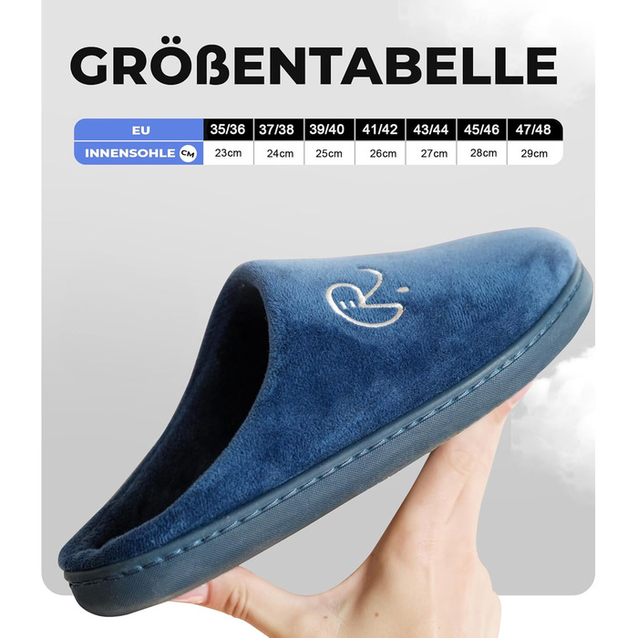 Тапочки домашні жіночі та чоловічі, розмір 35-48, неслизькі для дому та гостей | Виберіть свій колір | Зимові, літні, для дому та вулиці, блакитні, EU 37/38