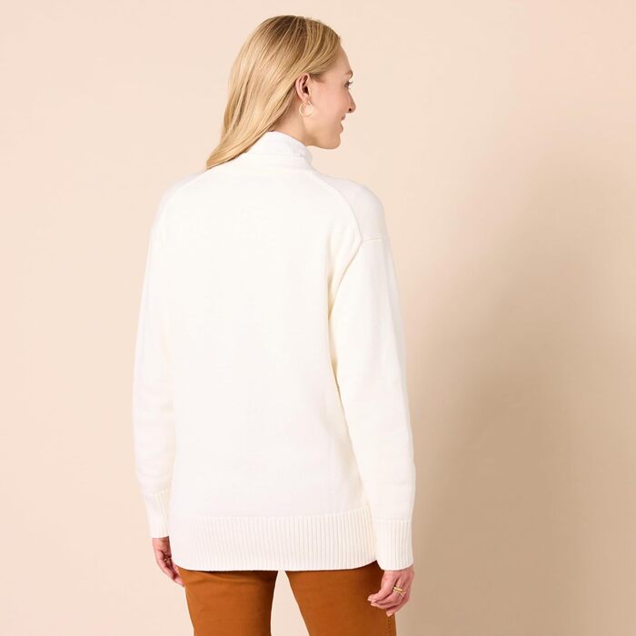 Кардиган-пуловер Aazon Essentials з V-подібним вирізом та вільним кроєм (XXL, кремовий)