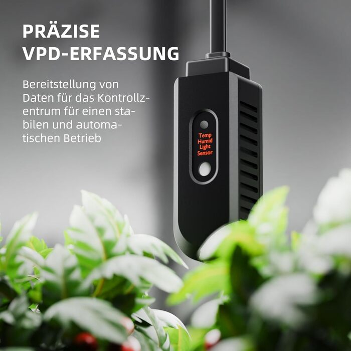 Увлажнитель воздуха Spider Farmer 450 мл/год для растений, палатки Grow, спальни, с гигрометром, автоматическое отключение, черный, 5л, верхнє заповнення