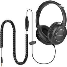 Навушники Avantree HF039 Over Ear для телевізора з довгим кабелем (5м), HiFi стерео, 3.5mm аудіовихід, регулювання гучності