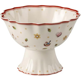 Десертна чаша на ніжці Villeroy & Boch Toy's Delight, преміум порцеляна, біло-червона