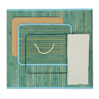 Relaxdays Bamboo Laundry Basket, Square