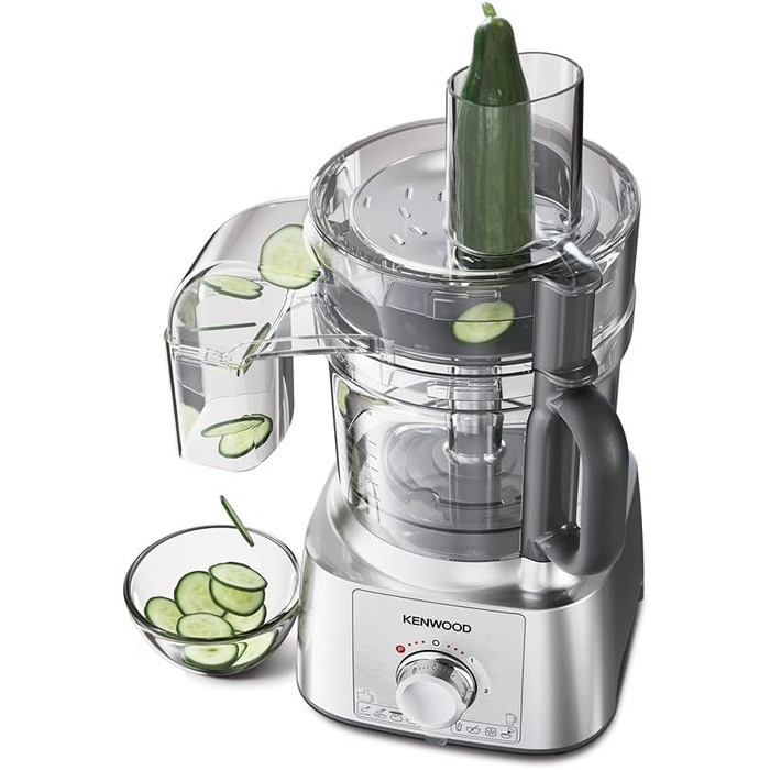 Кухонний комбайн Kenwood MultiPro Express 1000 Вт, чаша 3 л, блендер 1,5 л, соковижималка, насадки для нарізки, Express Serve