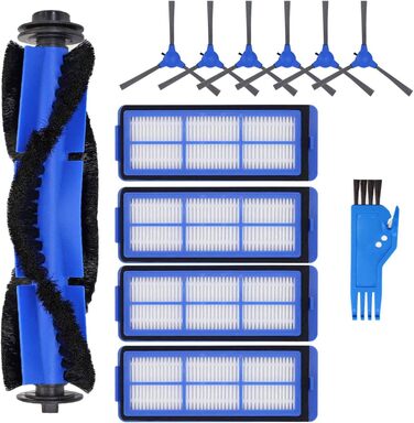 Запчастини для пилососів Eufy RoboVac 11S Max, 15C Max, 30C Max: 12 шт. (ролик, фільтри, щітки)