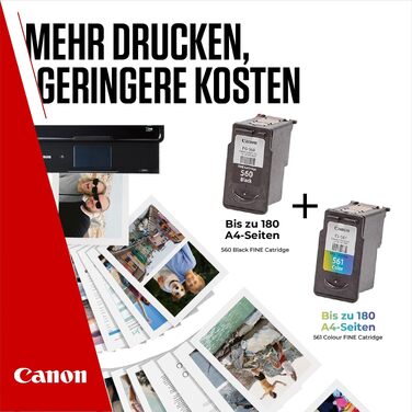Комплект картриджів Canon PG-560 та CL-561 FINE оригінальні чорнильні (чорний та кольоровий)