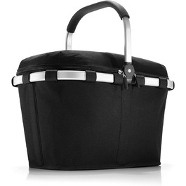 reisenthel Carrybag Iso in Black – Stable shopping bag with cooling function – Elegant and water-repellent design with a lockable lid