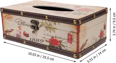 Вінтажна коробка для серветок, органайзер для тканинних серветок, тримач для серветок - стильна модель для дому, офісу, ванної кімнати