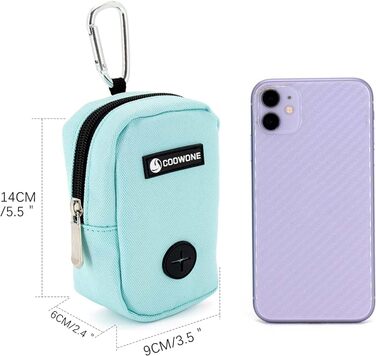 Сумка для ласощів та пакетиків для вигулу собак COOWONE, рожева (міні)