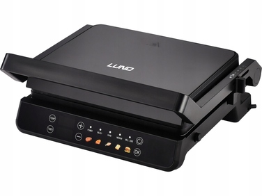 Складаний електричний гриль Lund 67440, чорний, 2000 Вт