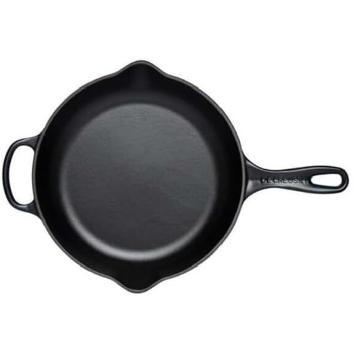 Сковорода-вок Le Creuset Signature 26 см, чавун, чорна матова, універсальна для всіх плит і духовок, 2 л