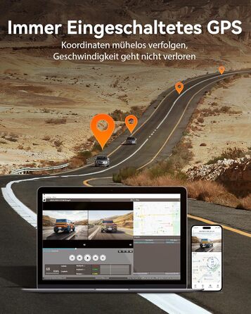 WOLFBOX Дзеркало заднього виду з камерою 12