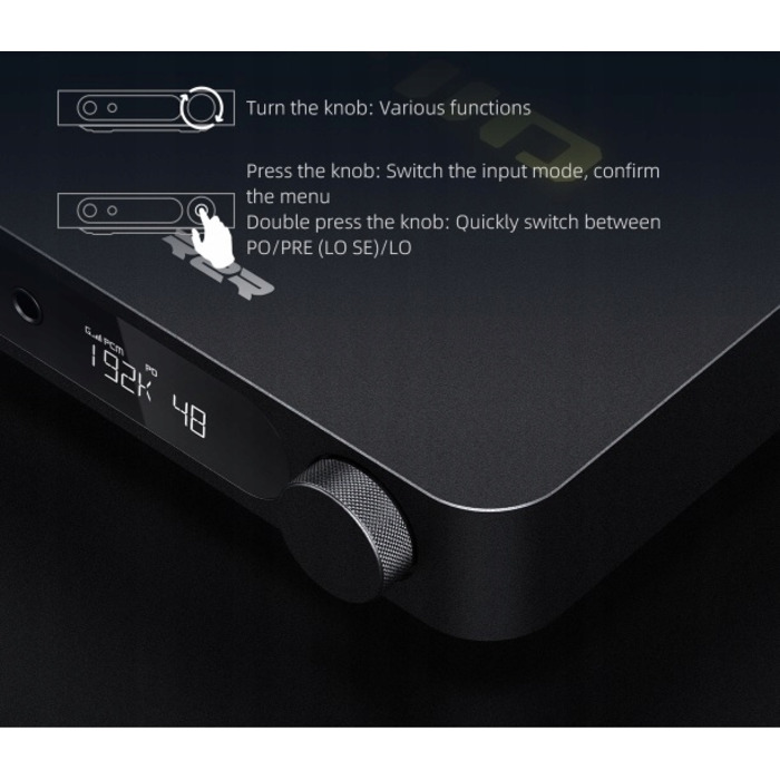 Підсилювач для навушників та ЦАП FiiO K11 R2R (чорний) з балансним виходом 4.4 мм та SE