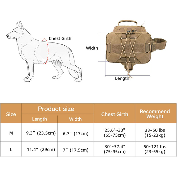 Рюкзак для собак RGN-L: місткий, для подорожей, кемпінгу та хандрингу. Підходить для середніх та великих собак. Військовий зелений.