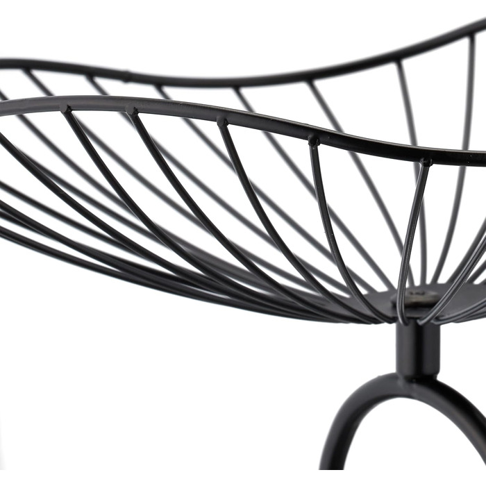 Стійка для фруктів та випічки Relaxdays, 3 яруси, метал, 34x49x31,5 см, дизайн 