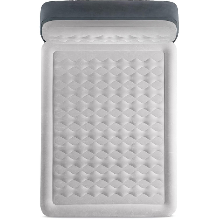 Надувний матрац Intex DuraBeam UltraPlush з підголівником, 220V, Queen, Fiber-Tech