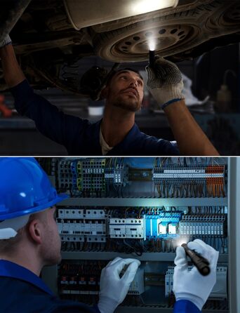 Ліхтарик LED Mini IPX4 Водостійкий, 3 режими, стік-ліхтарик для інспекції, роботи, ремонту (2 шт.), чорний