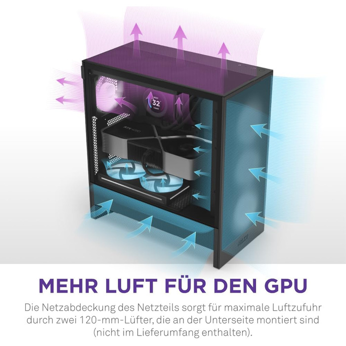 Корпус для ПК NZXT H5 Flow: компактний ATX Mid-Tower з високою продувністю, RGB підсвічуванням та підтримкою рідинного охолодження