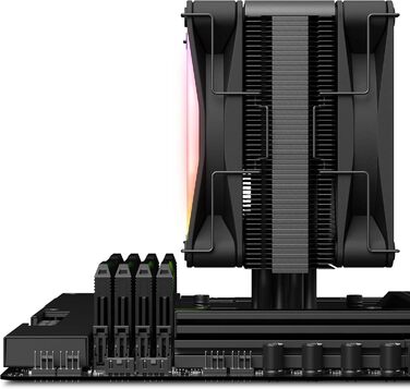 NZXT T120 - Кулер для процесора з 120мм вентилятором, білий. 4 теплові трубки, підтримка Intel/AMD, можливість встановлення 2 вентиляторів
