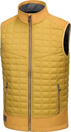 Little Donkey Andy Легка пухова жилетка для чоловіків. Тепла безрукавна куртка для активного відпочинку, туризму, бігу (M, жовто-бурштиновий)