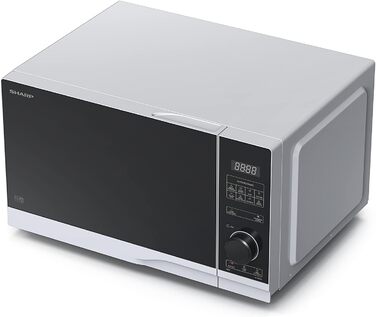 Мікрохвильова піч SHARP PS254AES, 900W, срібна, 10 рівнів потужності, функція розморожування