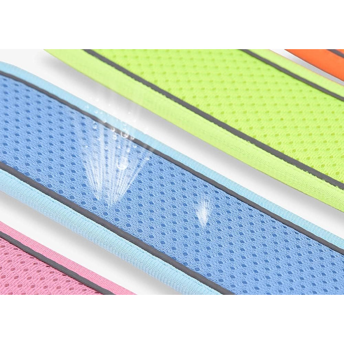 Великий нашийник для собак, сітчаста тканина, дихаючий, м'яко підшитий, світловідбиваючий, для середніх та великих собак (M, зелений) M Зелений