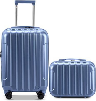 Набір валіз LEADZM 3 шт. з колесами, великий, жорсткий, з ABS+PC, телескопічна ручка, ручна поклажа (М'ятно-зелений)