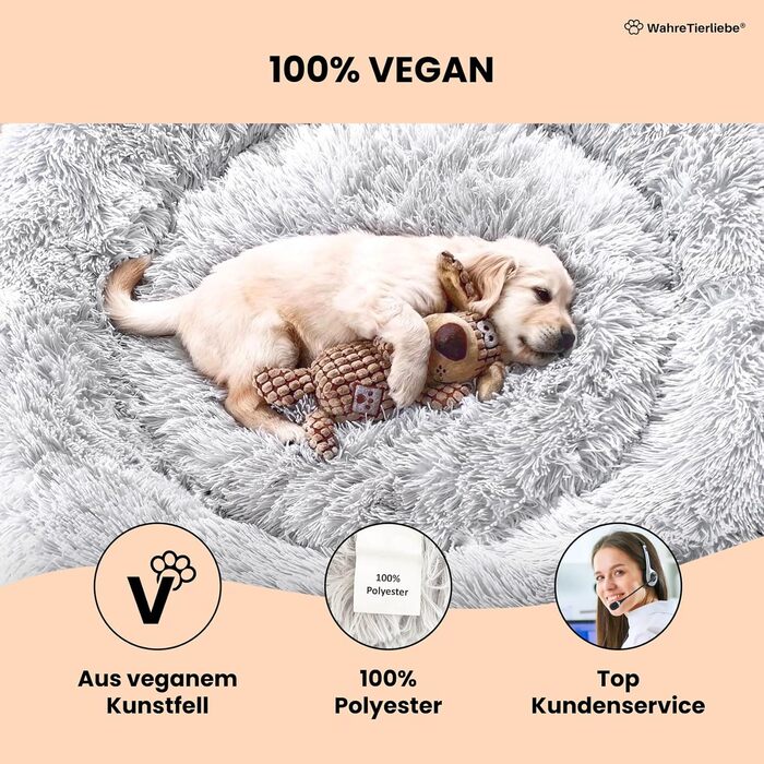 Кругле ліжко для собак 