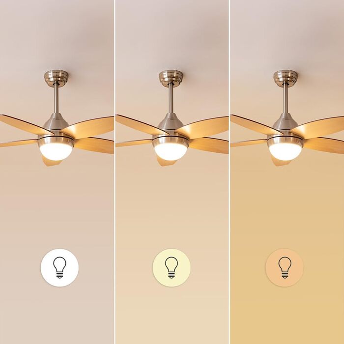 Стеляний вентилятор Cecotec EnergySilence Aero 495 з LED-підсвічуванням, 55W, діаметр 42 дюйми, 5 лопатей, сталь, пульт, таймер 8 год, 3 швидкості