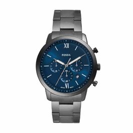Годинник чоловічий Fossil Neutra Chronograph, сріблястий браслет з нержавіючої сталі, кварцовий механізм