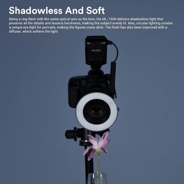 Godox ML-150 II – кільцева світлодіодна лампа для макрозйомки
