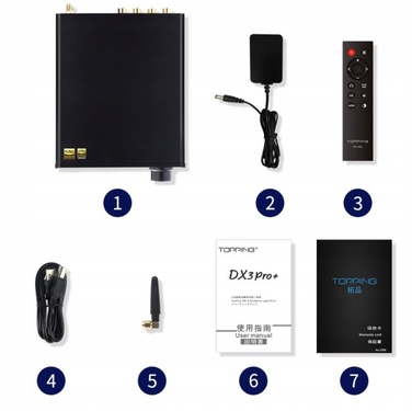 Настільний підсилювач для навушників Topping DX3pro+