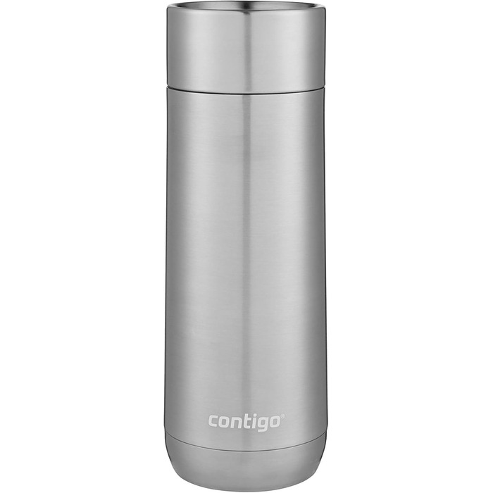 Термокружка Contigo Luxe Autoseal з нержавіючої сталі, 360 мл, виготовлена з BPA-free матеріалів, з невеликим отвором, не протікає, для кави з собою, можна мити в посудомийній машині