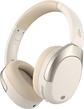 Edifier W830NB Бездротові навушники Over-Ear з ANC -45dB, 94год. акумулятор, LDAC Hi-Res звук, Spatial Audio, швидка зарядка, Bluetooth V5.4 (Слонова кістка)