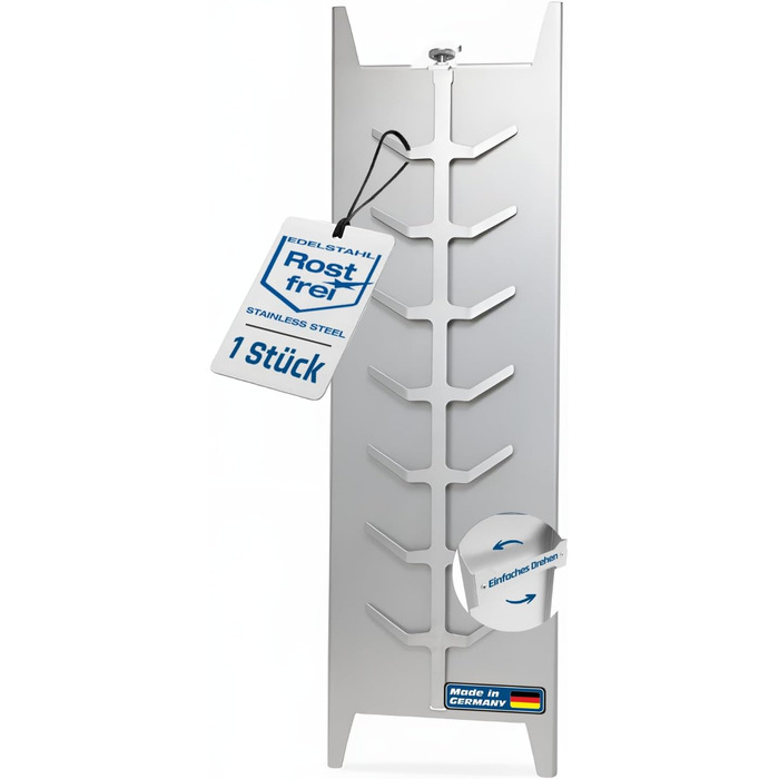 Тримач для лосося EWH з нержавіючої сталі для вогнища, решітка для запікання риби на вогні з ручкою-перевертачем