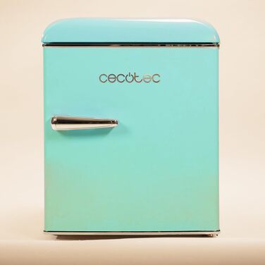 Cecotec 45L Retro Mini Refrigerator - Bolero CoolMarket TT Origin Red - Compact Tabletop Fridge with Freezer Compartment