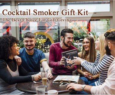 RoseFlower Cocktail Smoker Set, Nostalgie Smoker Set for Whiskey, Drinks, Bourbon, Steak, Fish and Cheese – Infused Smoke for Drinks and Food – House/Garden/Grill - Father's Day Gift (#1)