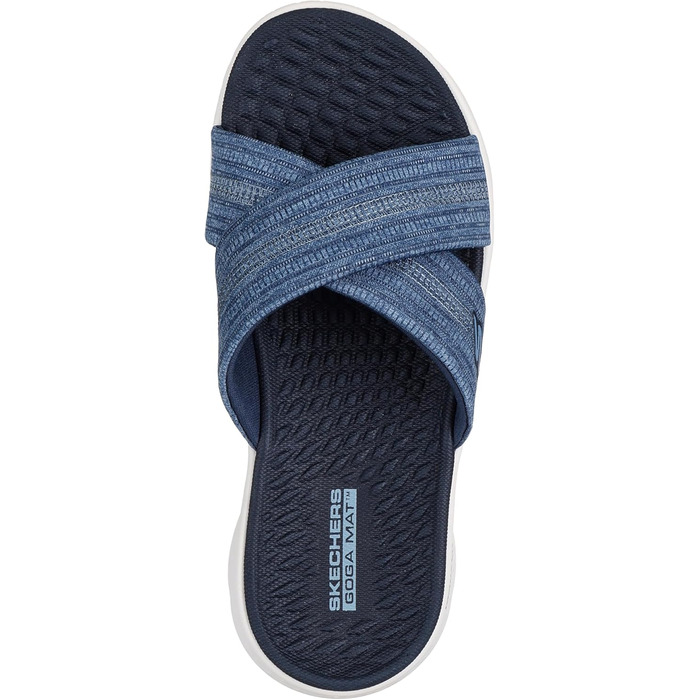 Сандалі жіночі Skechers Go Walk Flex Impressed Navy текстиль 40 EU