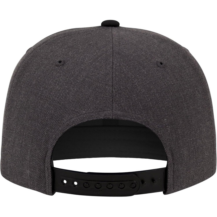 Кепка Flexfit Unisex Classic Snapback двоколірна, універсальний розмір (чорний/сірий)