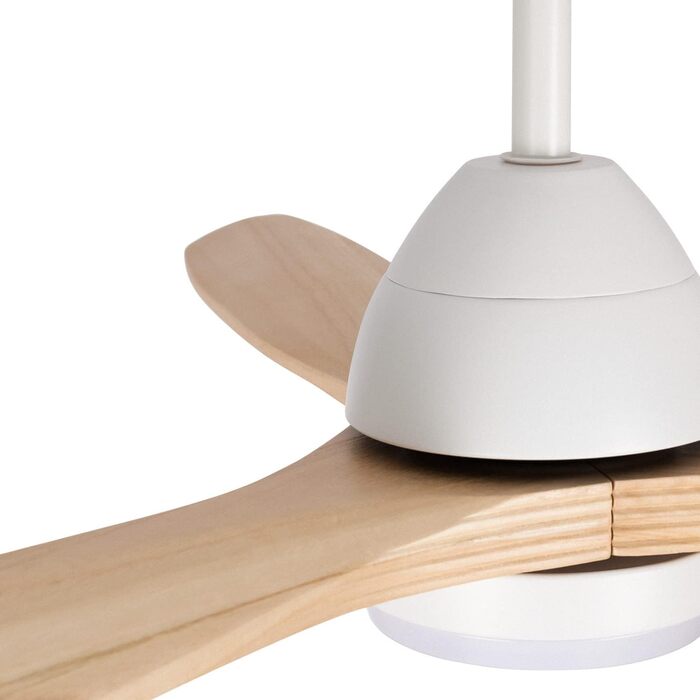 Стельовий вентилятор CREATE WINDCUP з пультом, світлом та Wi-Fi, 132 см, 40W, дерев'яні лопаті, DC-мотор, 6 швидкостей, літній/зимовий режим