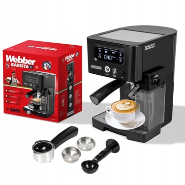 Ріжкова кавомашина Webber M5, 1459 Вт, чорна