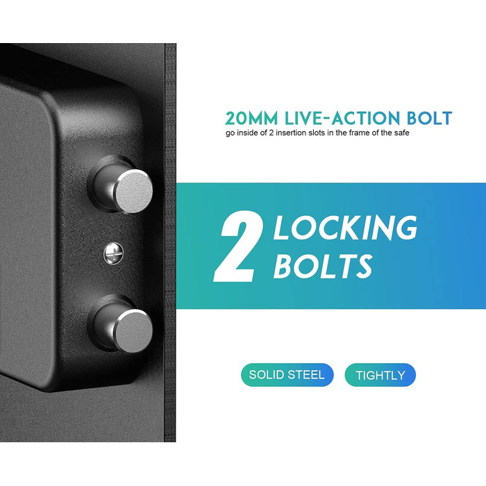 Електронний сейф RPNB Luxus Tresor з кодовим замком, 51 л - для дому, офісу, готелю, зберігання грошей та коштовностей