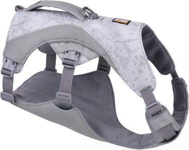 RUFFWEAR Swamp Cooler Dog Harness and Handle, Lightweight Running Gear Keeps Pets Cool in Hot Weather, Adjustable, Durable & Cooling, 2 Leash Ports, Graphite Gray (Large/XL, 81-107cm)