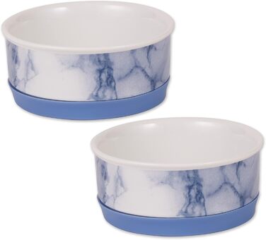 Набір мисок для тварин Bone Dry Ceramic Collection, кераміка, блакитний, маленький, 2 шт.