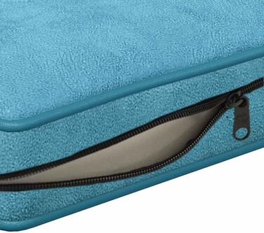 Софа для собак VidaXL, темно-блакитна, 72x45x30 см, плюшеве ліжко для собак та котів