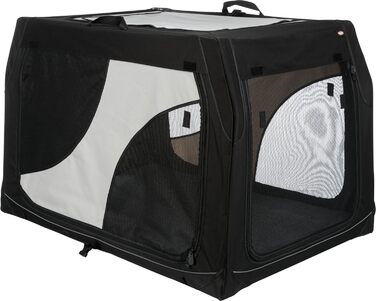 Тріксі переносна переносна клітка для собак Vario Double, 91x60x61/57 см – комфортна переноска для двох собак – безпечна та якісна – 39725 (L 98 x B 70 x H 67 см)